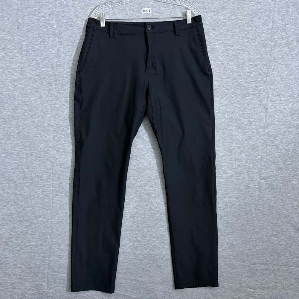 Peak Velocity Men's Size 33x34 Black Polyester Travel Pant